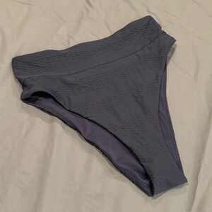 Aerie High Cut Cheeky Bikini Bottom Navy